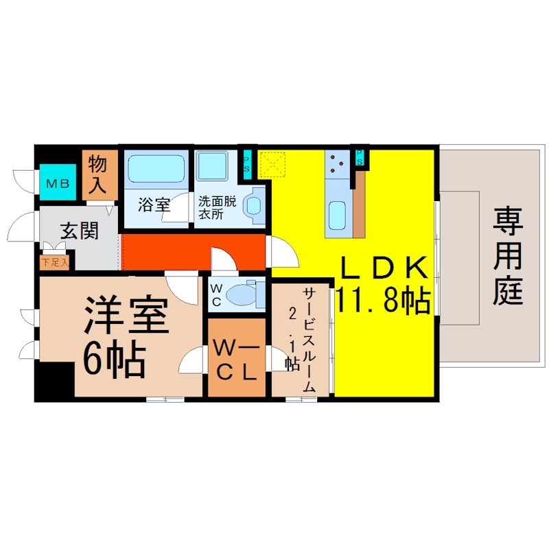 オランジュリー御器所 間取り