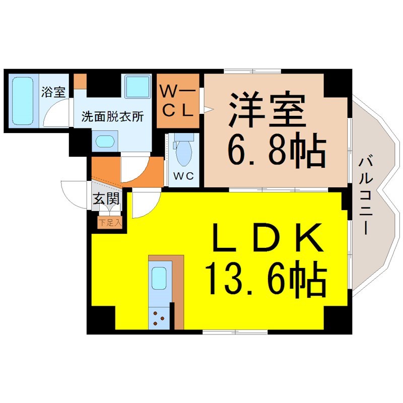 Ｃａｎｏｎ　Ｏｏｓｕ（カノン大須） 間取り