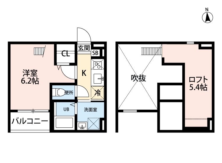 メゾン・シャルマン日比野 間取り
