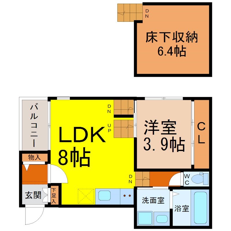 Clover山王Base（クローバー山王ベース） 間取り