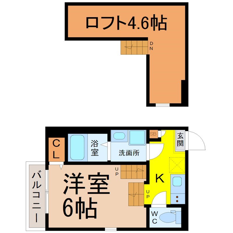 ハーモニーテラス田幡 間取り
