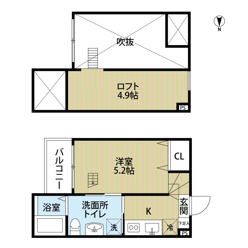 ｍａｒｃａｔｏｒｅ（マルカトーレ） 間取り