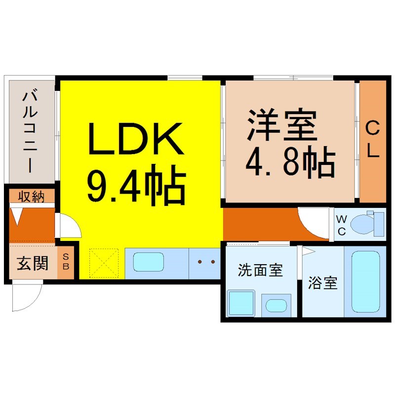 Clover山王Base（クローバー山王ベース） 間取り