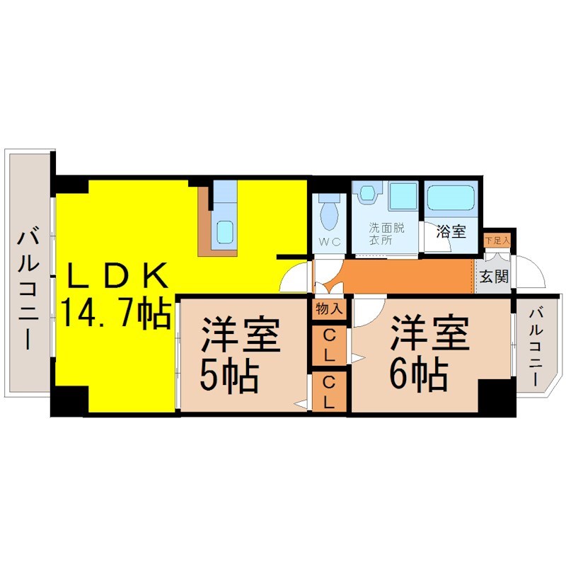ランドハウスグランドウエスト 間取り