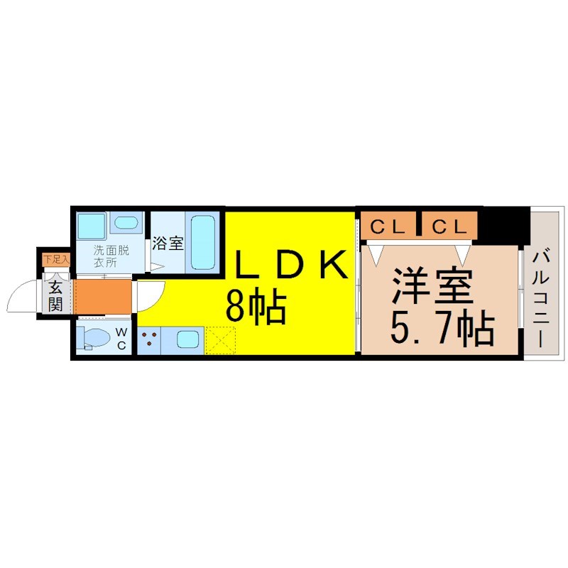 ドゥナーレ東別院 間取り
