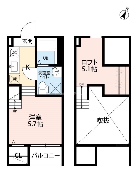 St ZUCCA（エスティーズッカ）  間取り
