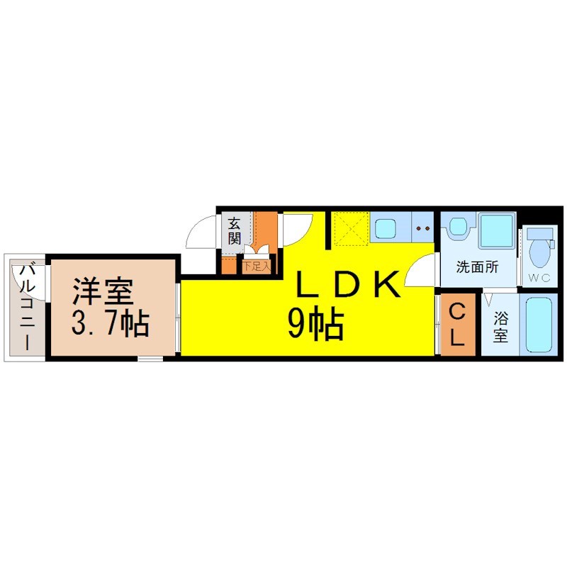 ハーモニーテラス新栄 間取り