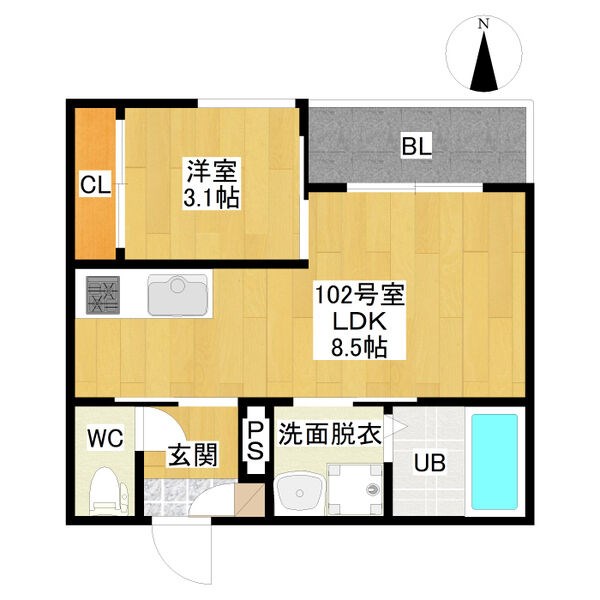 ＲＥＧＡＬＥＳＴ Ｓｏｗａｋａ則武 間取り