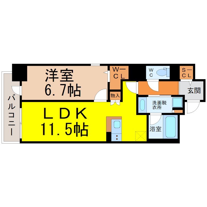 ＯＡＳＩＳ金山 間取り