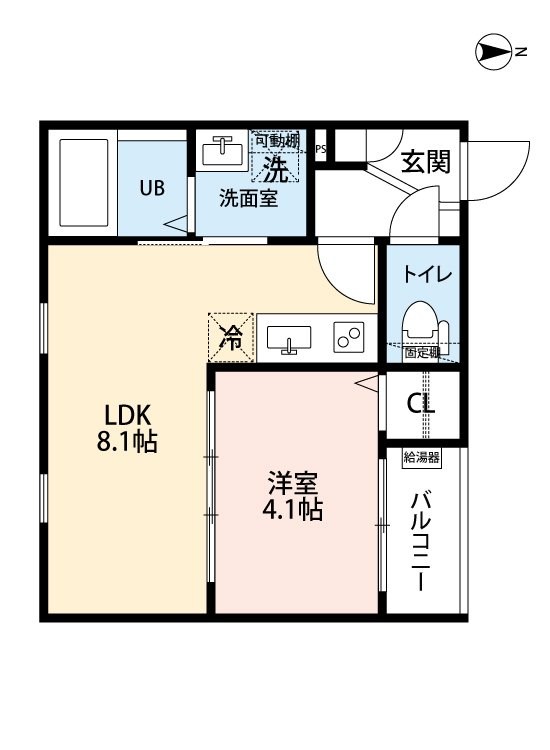 シャンブル高畑 間取り