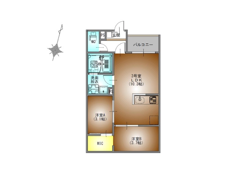 ＲＥＧＡＬＥＳＴ道徳駅前 間取り
