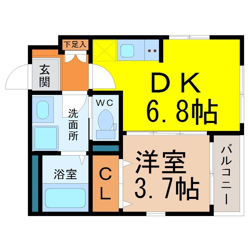 ハーモニーテラス長戸 間取り