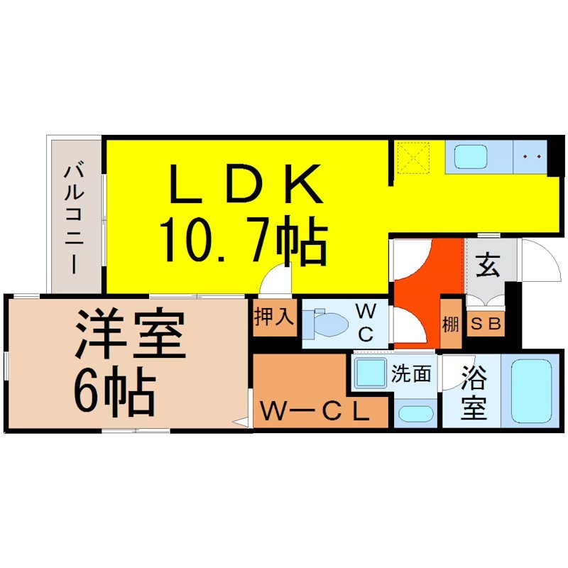 ディオール名駅 間取り