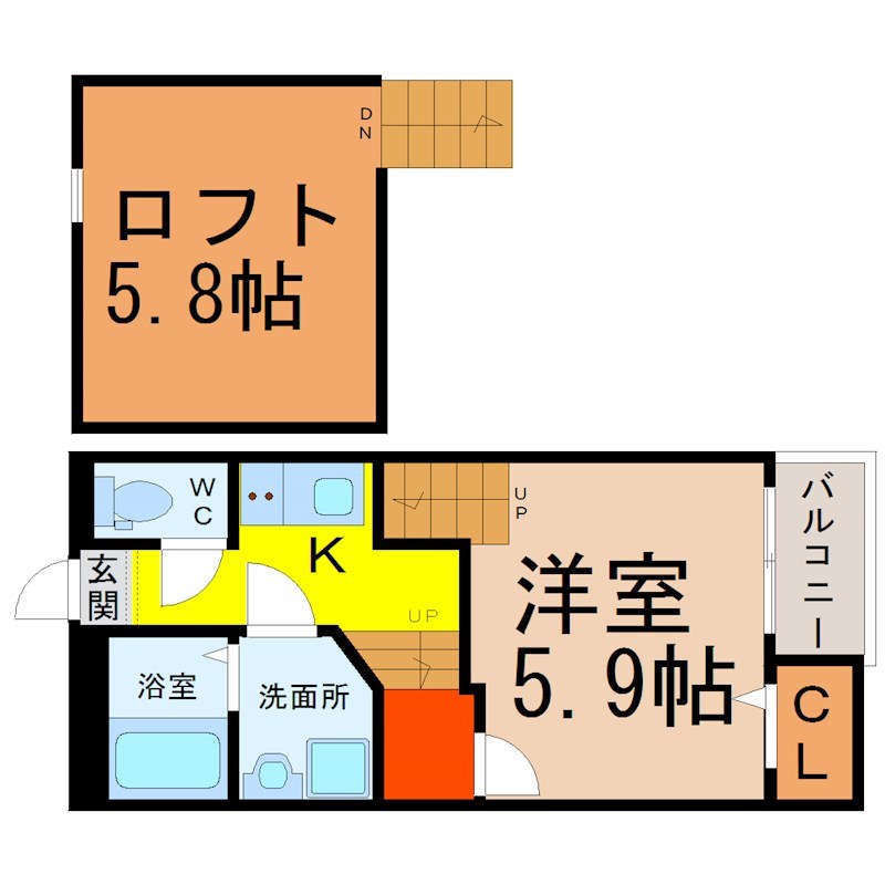 Ｃｒｅｏ堀田弐番館 間取り