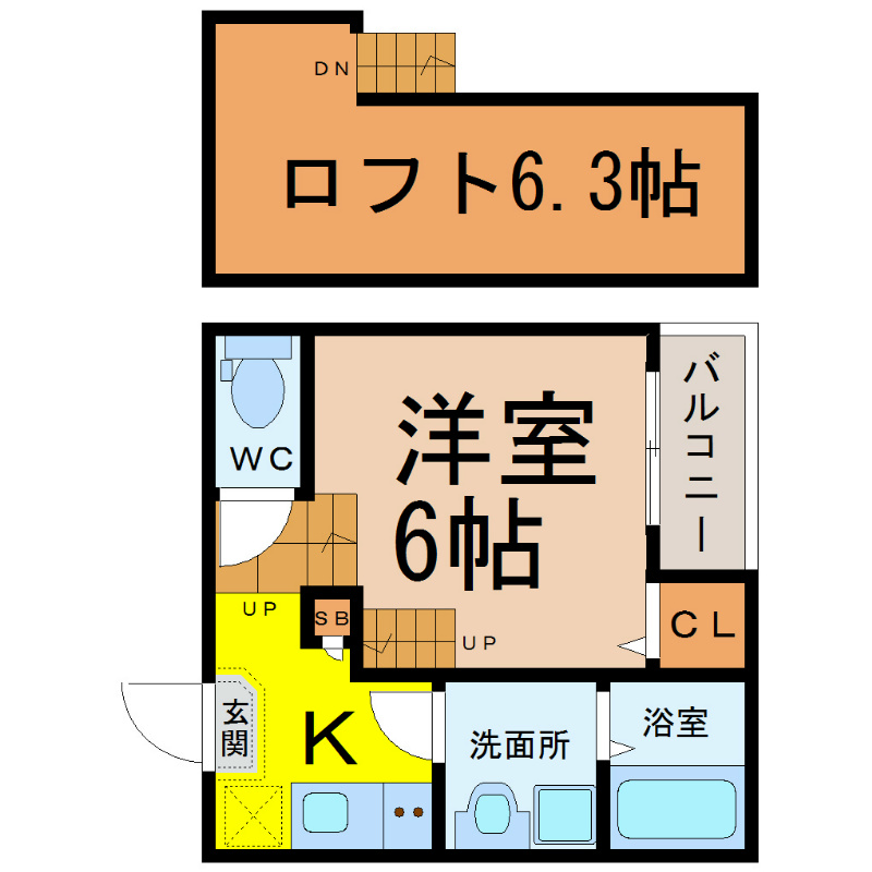 Ｌａ ｃｉｅｌ菊井（ラシエル菊井） 間取り