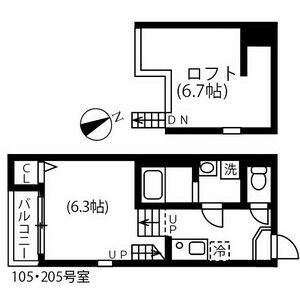 ハーモニーテラス川名町Ⅱ 間取り