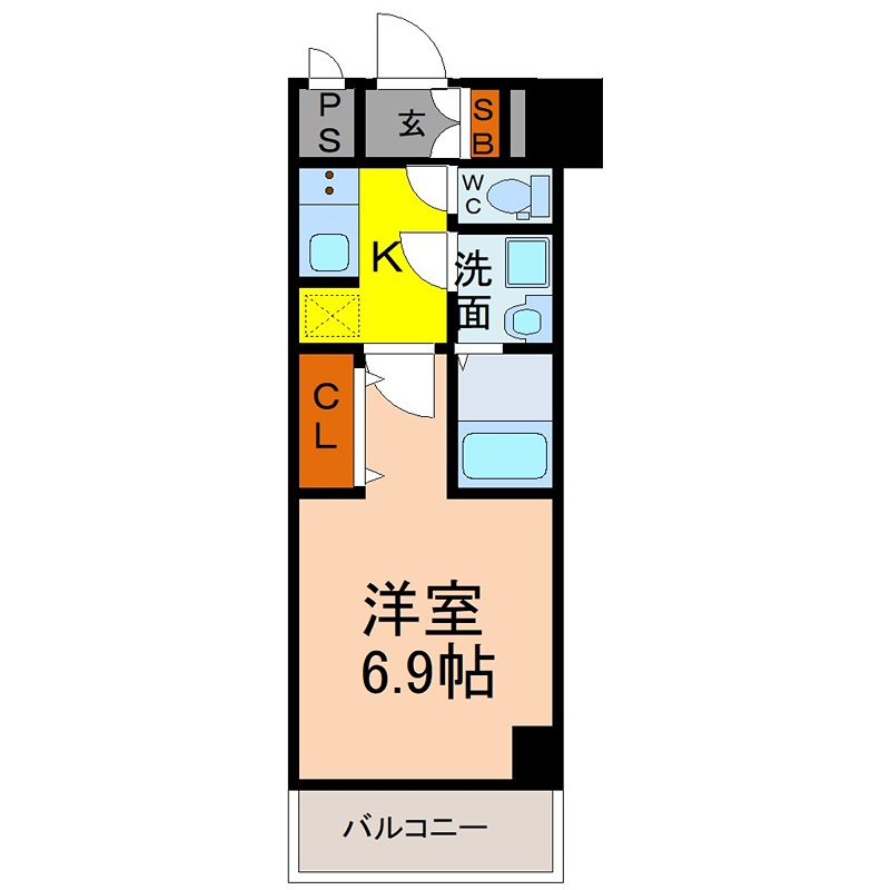 S－RESIDENCE神宮西駅前ａｓｃｅｎｔ 間取り