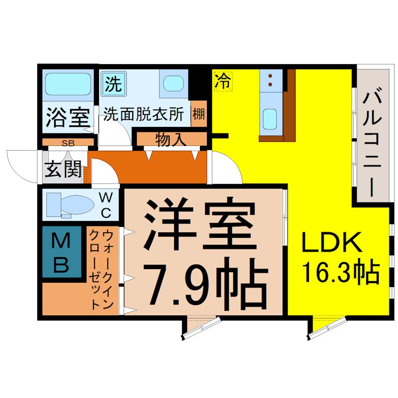 ＳＯＬ　ＬＥＶＡＮＴＥ（ソルレヴェンテ） 間取り