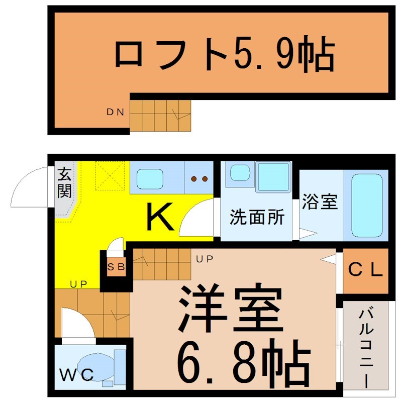 リブフラット藤江 間取り