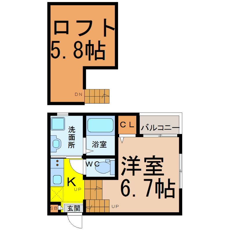 ＭＡＩＳＯＮ ＬＡ ＬＵＭＩＥＲＥ（メゾンラルミエール） 間取り