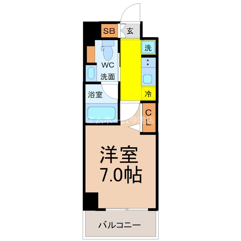 ルネフラッツ黒川Ⅱ 間取り