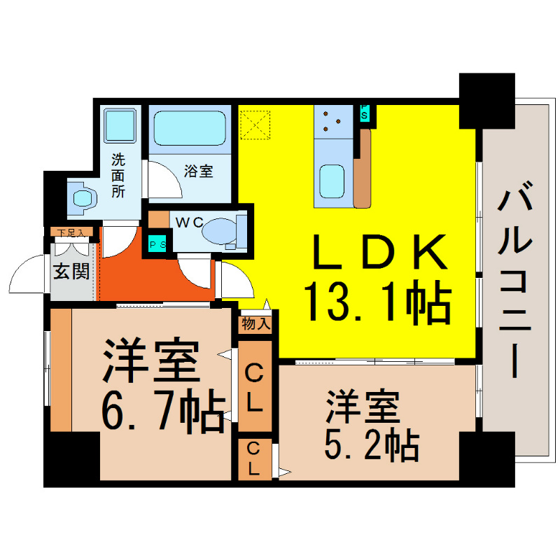 コンフォート城西 間取り