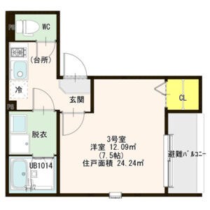 Le・Ange弐番館（ルアンジュニバンカン） 間取り