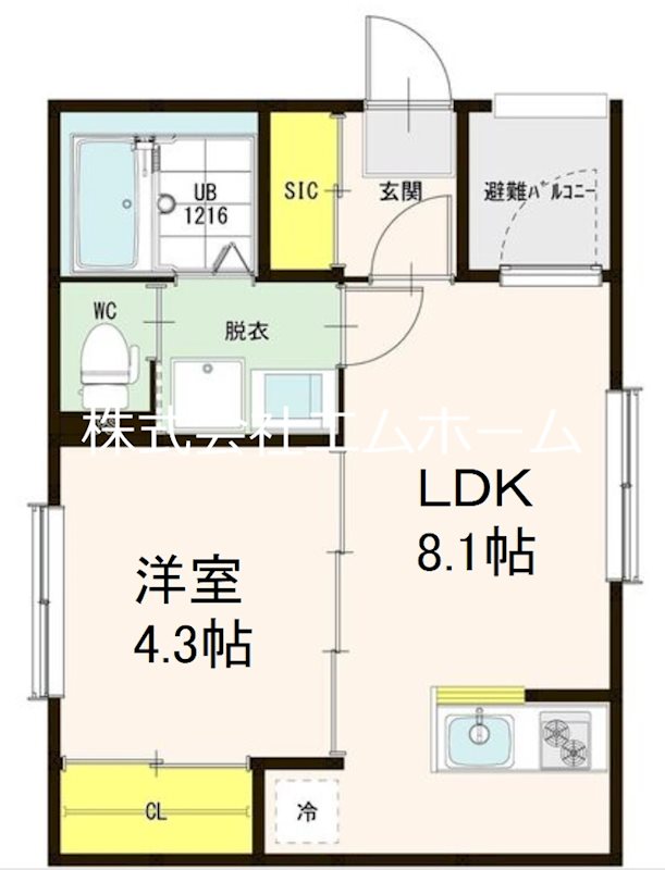 T.M.Apartment 間取り