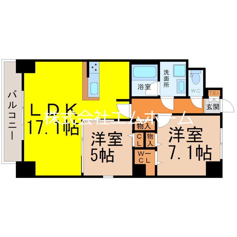 ＪＳ御園通 間取り