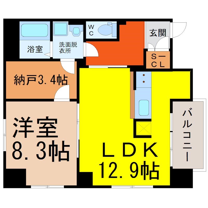 名駅アイサンメゾン 間取り