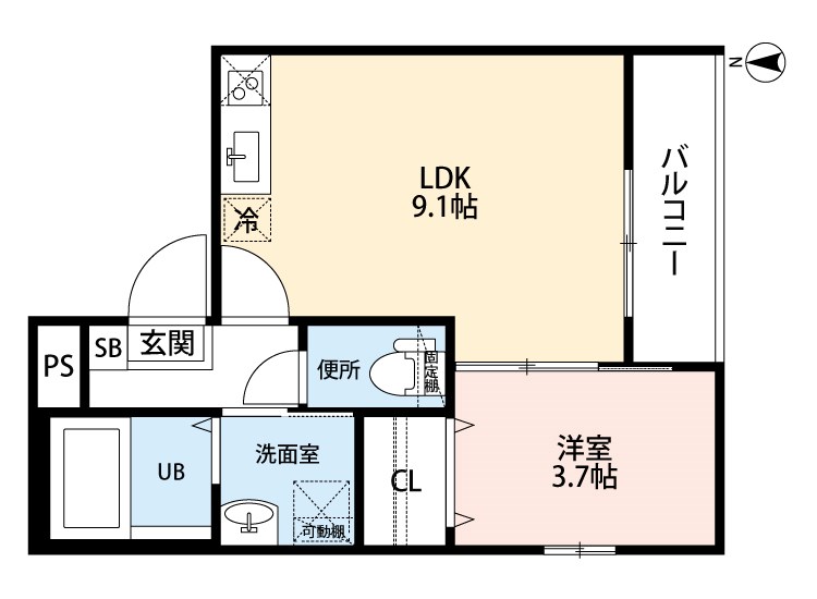 ＫＢＹ　Ｆｕｔａｓｅ（ケービーワイフタセ） 間取り