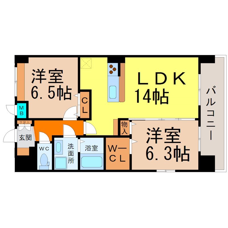 プラジュ千種 間取り