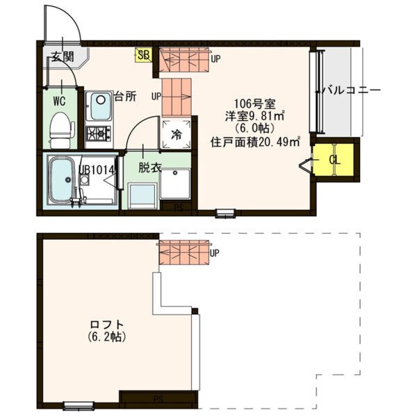 Ｓｏｕｔｈｅｒｎ Ｇａｔｅ（サザンゲート） 間取り