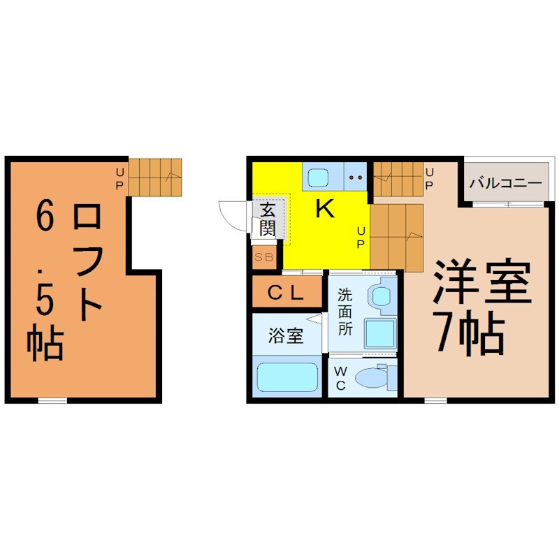 Ｇｌｏｂｅ　ａｍａｒａｎｔｈ庄内通 間取り