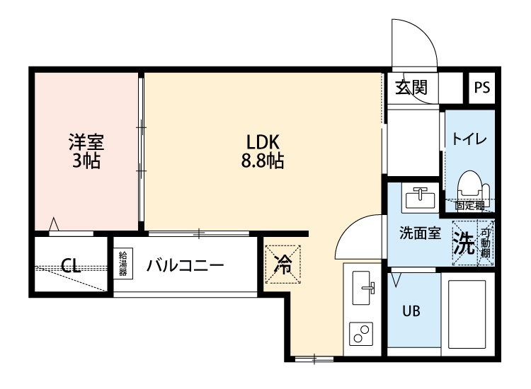 シャンブル高畑 間取り