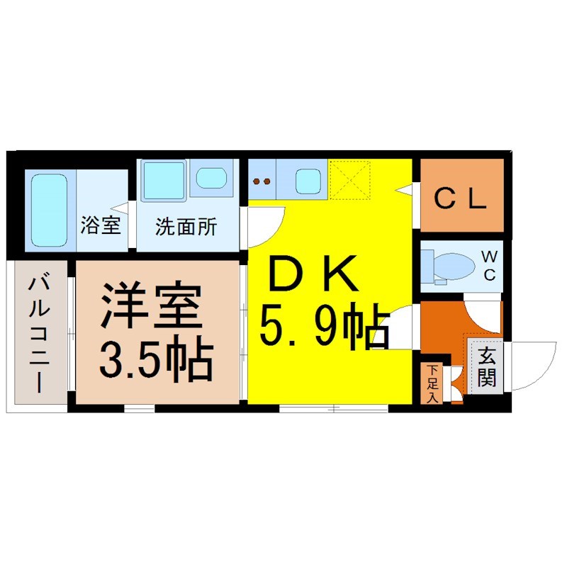 ハーモニーテラス露橋III 間取り