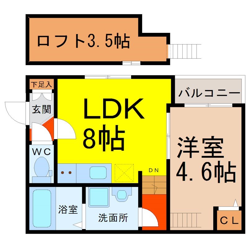 ＬｅＣｉｅｌ大秋町（リシェル大秋町） 間取り