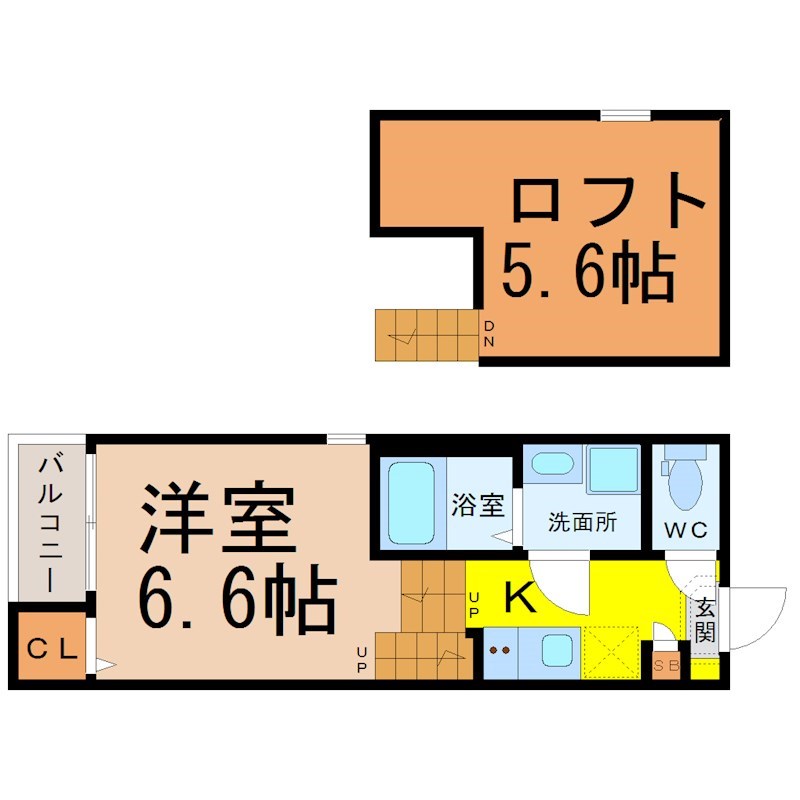 Ｇｌｏｂｅ　ａｍａｒａｎｔｈ庄内通 間取り