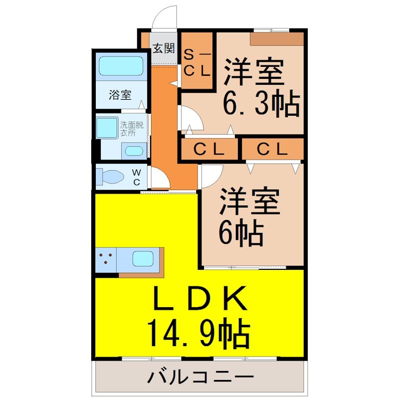 Ｂｅｌ　Ｆｉｏｒｅ千種（ベルフィオーレ千種） 間取り