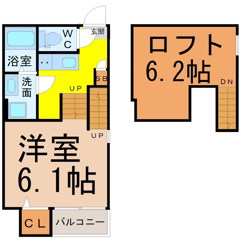 ｓｔａｇｅ八熊 間取り