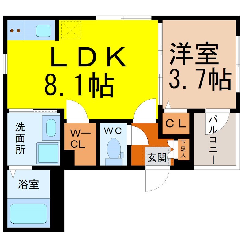 プライムパークス名駅西 間取り