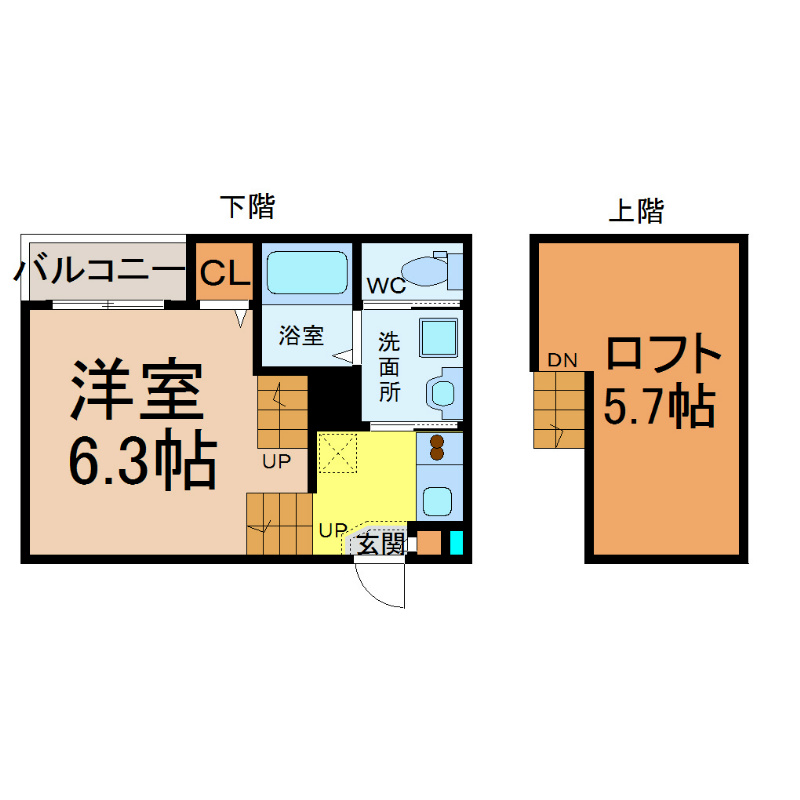 ＤＥＳＩＧＮ ＳＱＵＡＲＥ（デザインスクエア） 間取り