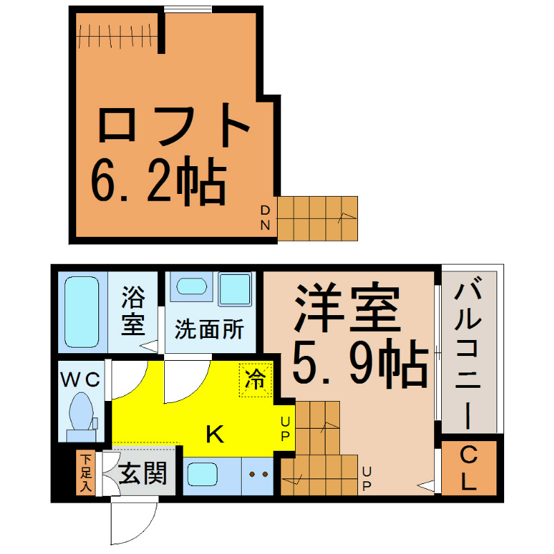 アルバーノ道徳北町 間取り