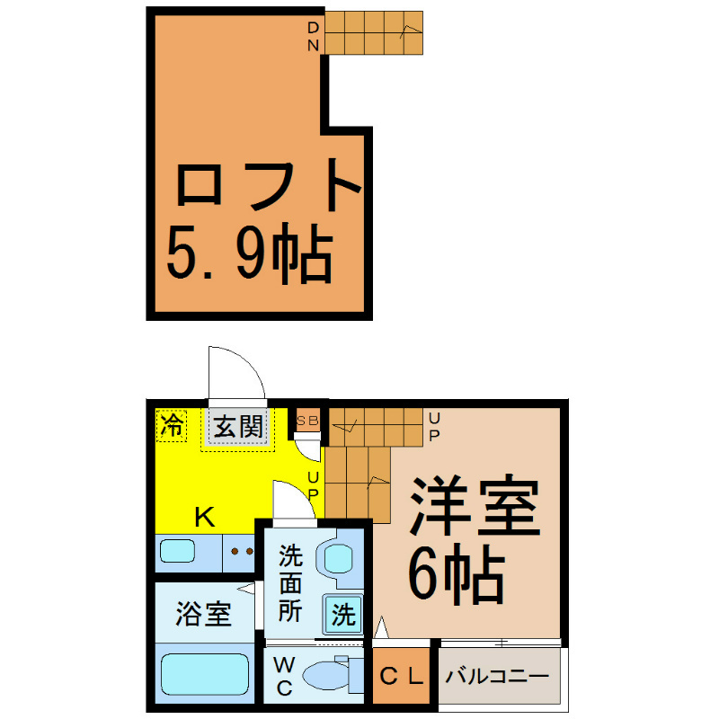 ＨＥＲＭＩＴＡＧＥ桜山（ハーミテージ桜山） 間取り