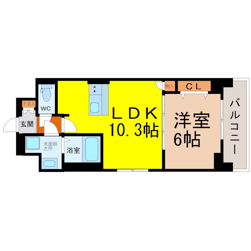 ファスティーナ志賀本通 間取り