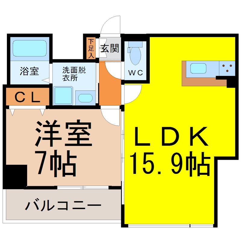アンジュ栄 間取り