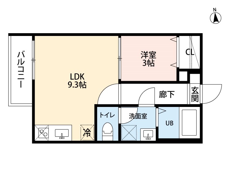クラウド鳥羽見 間取り