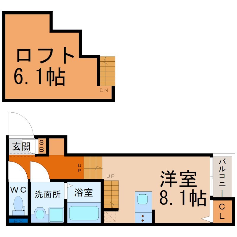 Ｓｔａｇｅ黒門町（ステージ黒門町） 間取り