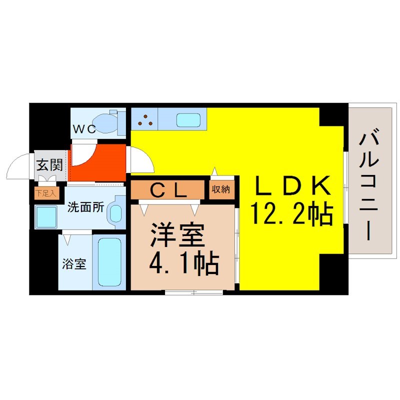 ＧＲＡＮＤＵＫＥ新栄 間取り