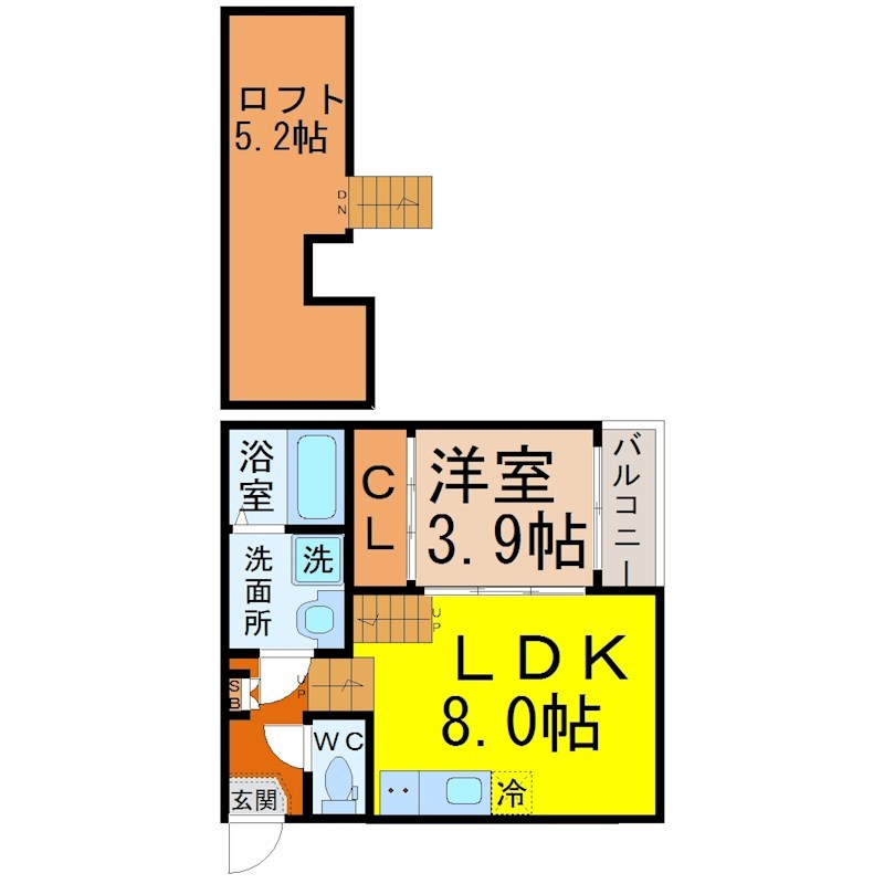 Ｔａｒｙ大秋町（タリー大秋町） 間取り